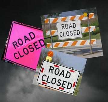 Hurricane Prep, roads closed due to storms and hurricanes