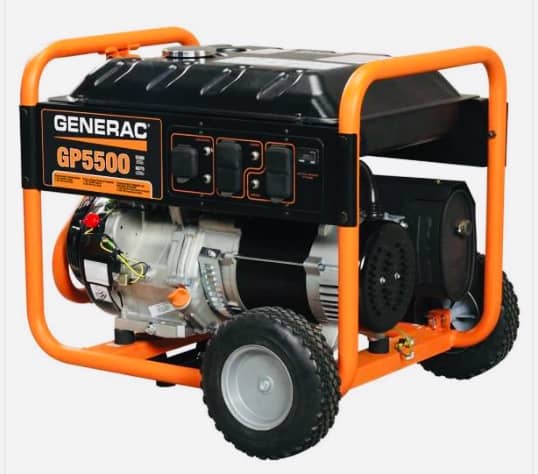 Generac GP5500 - Generac portable generator natural gas