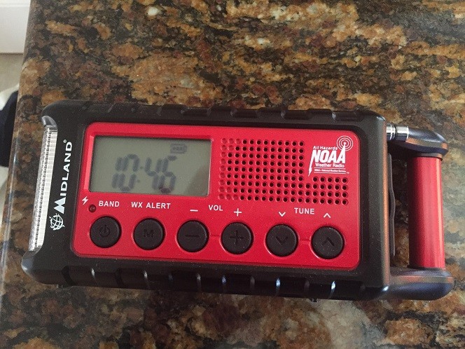 Red Emergency Weather Radio