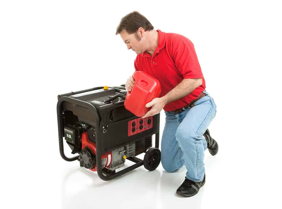 how much gas does a generator use