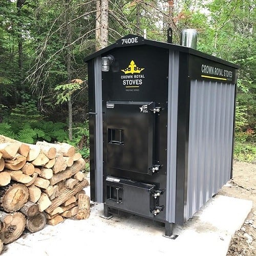 Large outdoor wood furnace