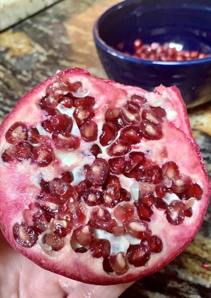 overripe pomegranate 