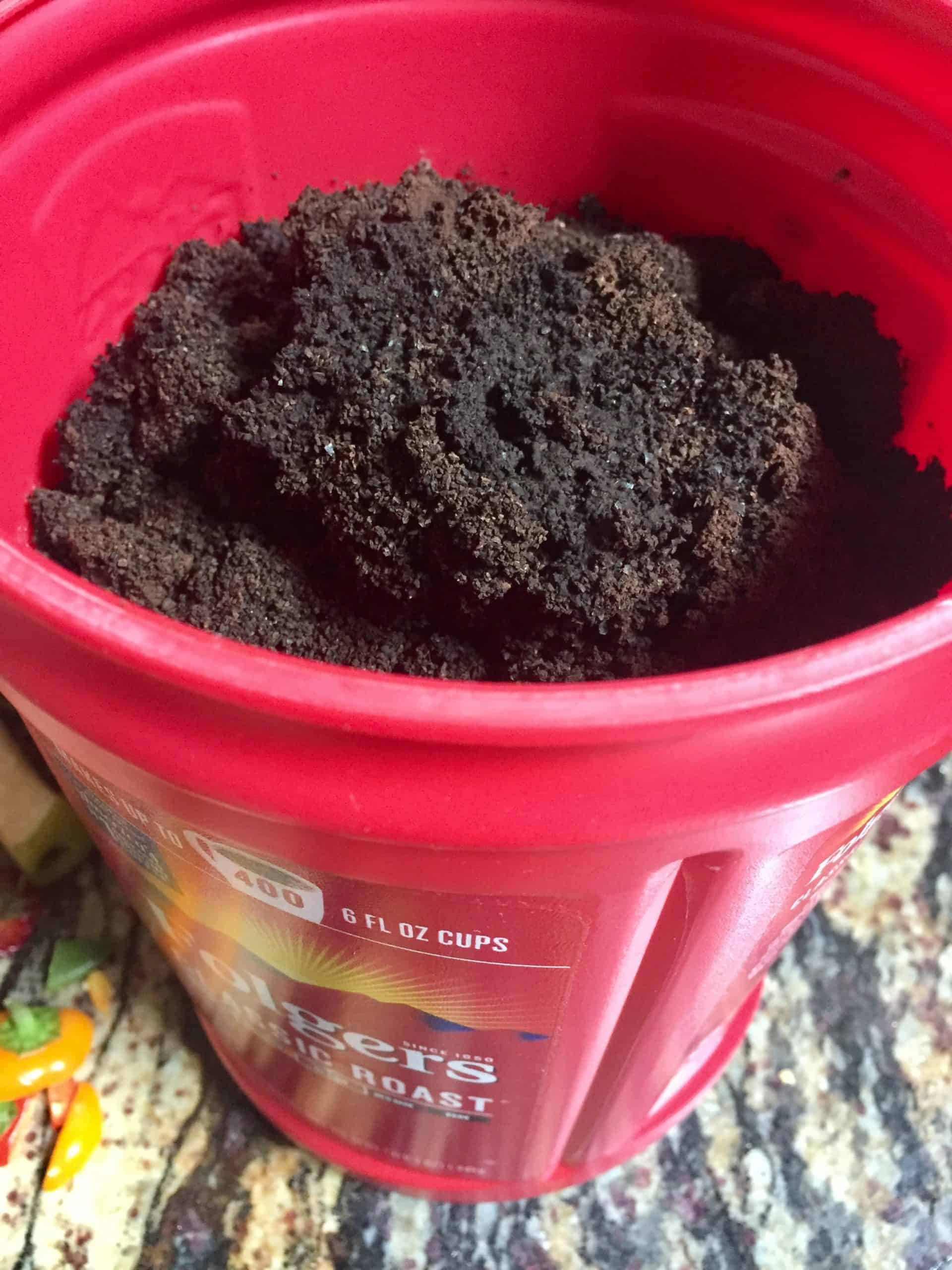 coffee grounds for plants in garden